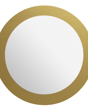 Cirkel   50   Cm    Magnetisk   Spejl   Med   Guld   Kant