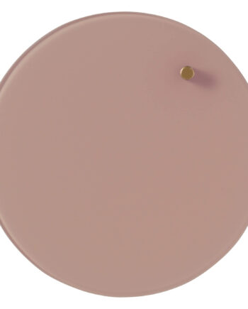 Cirkel   25   Cm    Rosa   Magnetisk   Glastavle