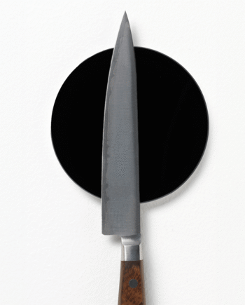 Cirkel   10   Cm    Sort   Glas   Super   Stærk   Magnet