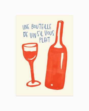 Citat   Plakat    Un   Bouteille   De   Vin
