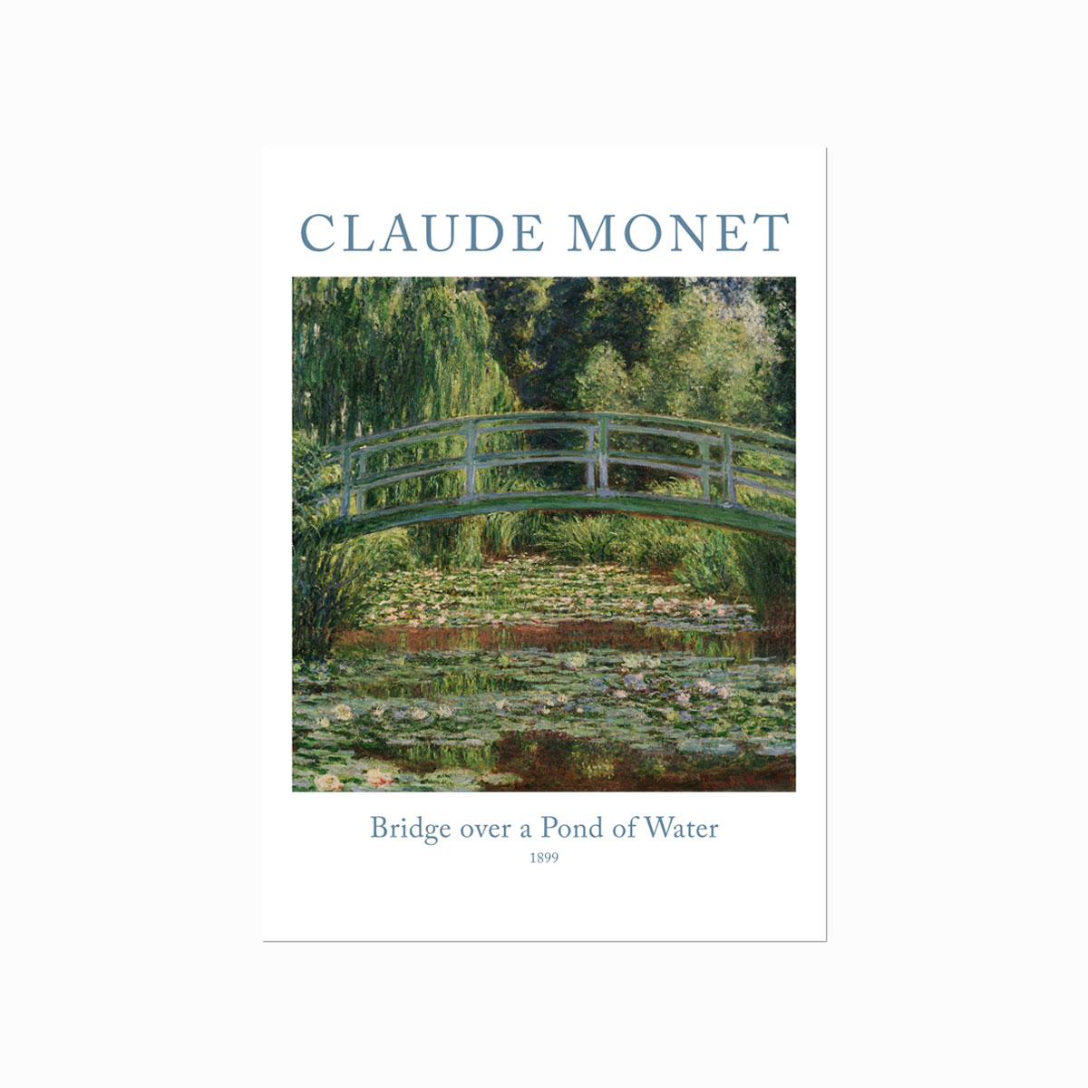 Claude   Monet    Bridge   Over   A   Pond   Of   Water   Lilies