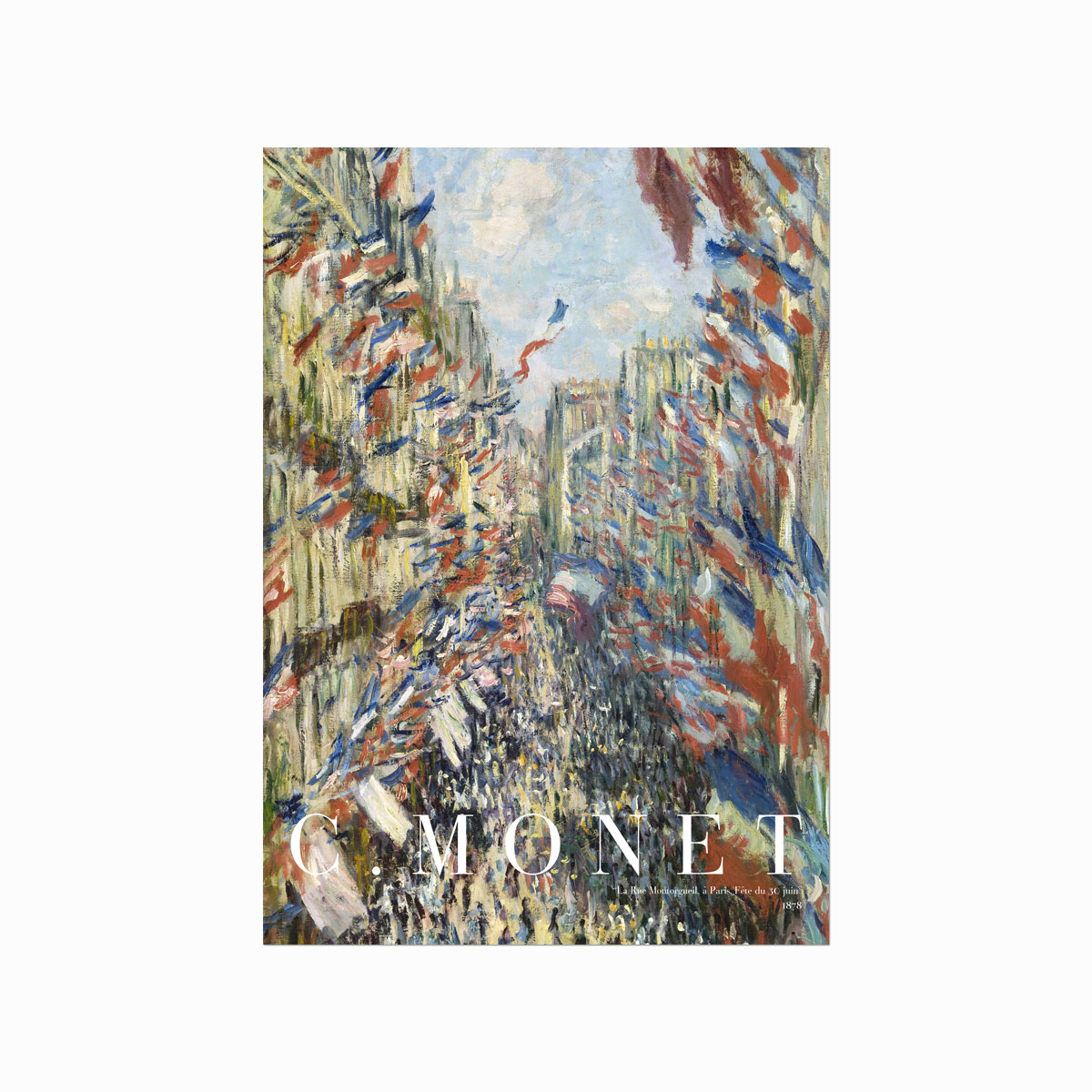 Claude   Monet    La   Rue   Montorgueil