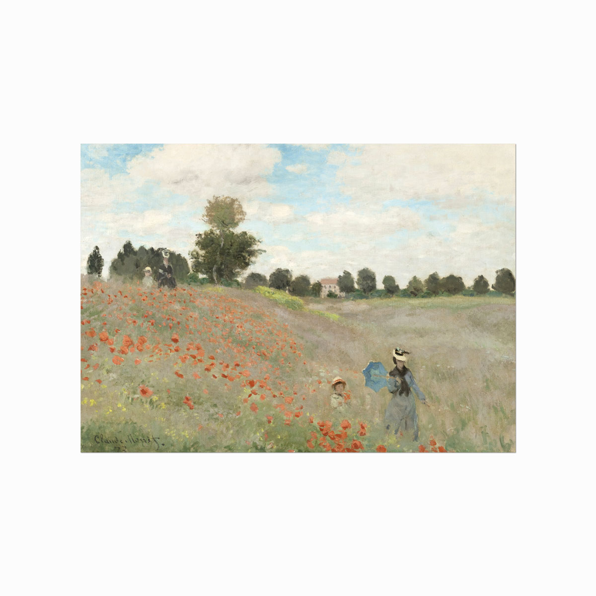 Claude   Monet    The   Poppy   Field   Near   Argenteuil