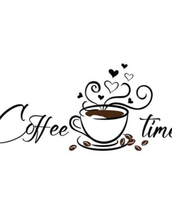Coffee   Time   Wallsticker   Flot   Kaffe   Wallsticker    30x60cm