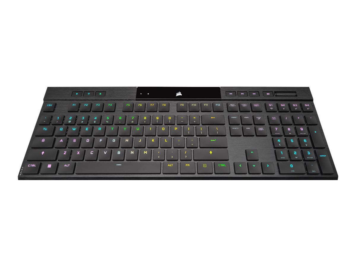 Corsair   Gaming   K100   Air   Rgb   Tastatur   Mekanisk   Per - Key   Rgb   Trådløs   Kabling   Nordisk   Geekd   Dk
