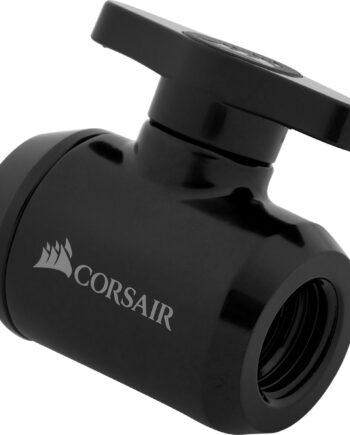 Corsair   Hydro   X   Series   Xf   Ball   Valve   Manuel   Boldventil   Til   Flydende   Kølesystem     - Pack   Sort   Vandkøling   Geekd   Dk