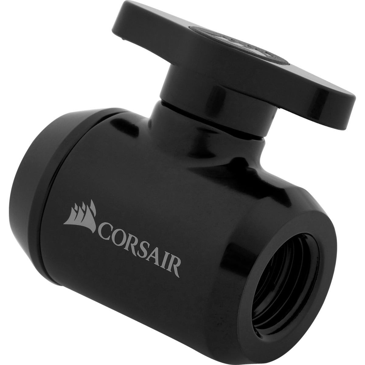 Corsair Hydro X Series Xf Ball Valve Manuel Boldventil Til Flydende Kølesystem - Pack Sort Vandkøling Geekd Dk
