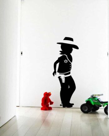 Cowboy   Dreng   Wallsticker