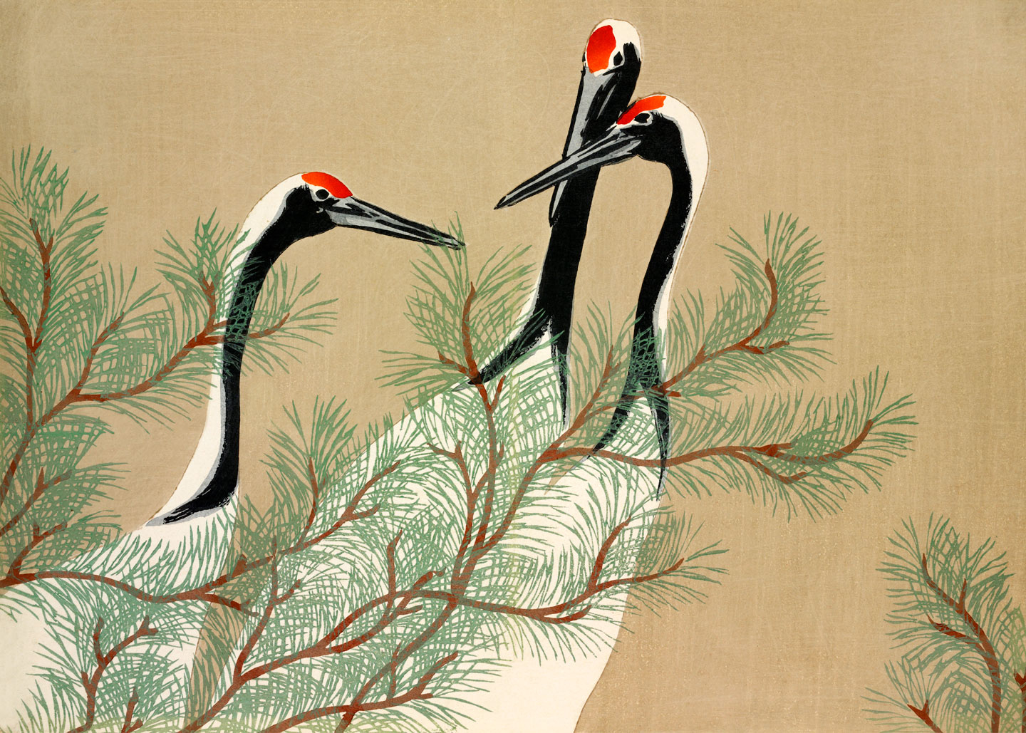 Cranes   From   Momoyogusa   Af   Plakatwerket