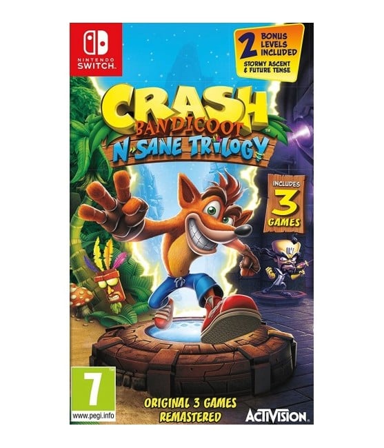 Crash   Bandicoot   N   Apos   Sane   Trilogy   Remastered   Nintendo   Switch   Spil   Geekd   Dk