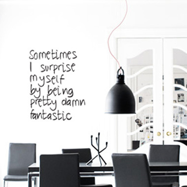 Damn   Fantastic   Wallsticker   Af   Diana   Lovring    45x57   Cm