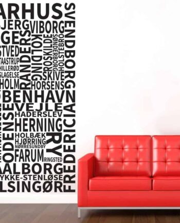 Danske   Byer   Wallsticker