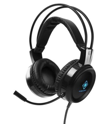 Deltaco   Dh110   Stereo   Gaming   Headset   50mm   Drivers   Led   Sort   Geekd   Dk