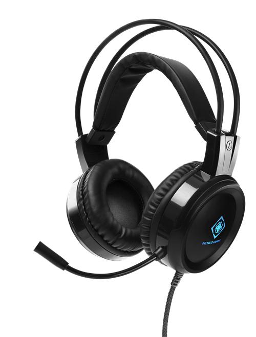 Deltaco   Dh110   Stereo   Gaming   Headset   50mm   Drivers   Led   Sort   Geekd   Dk