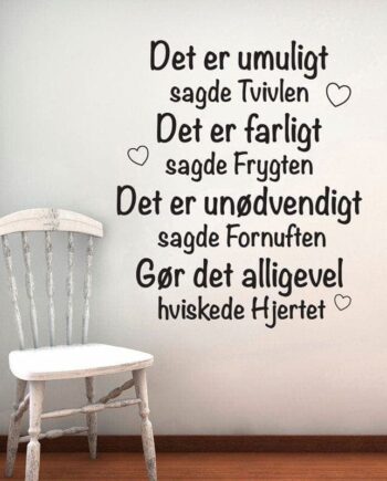 Det   Er   Umuligt   Wallsticker