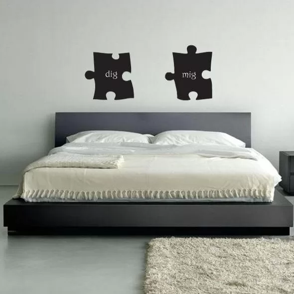 Dig Mig Puslebrikker Wallsticker