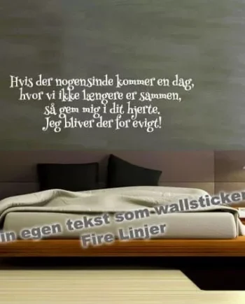 Din   Egen   Tekst   Fire   Linjer   Wallsticker