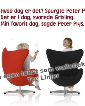 Din   Egen   Tekst   Tre   Linjer   Wallsticker