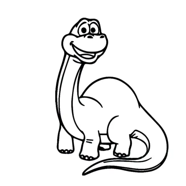 Dinosaurus Wallsticker Baby Langhals Baby Brachiosaurus