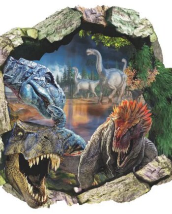 Dinosaurus   Wallsticker    Hul   I   Væggen    50x50cm