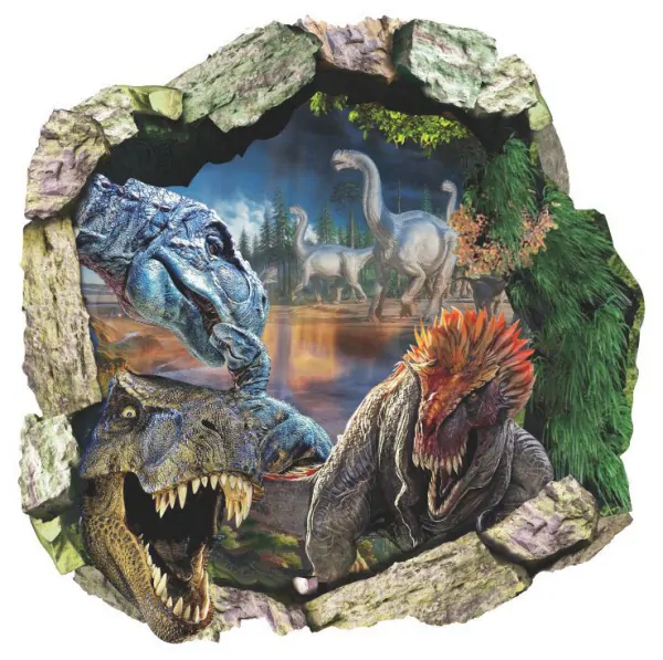 Dinosaurus Wallsticker Hul I Væggen 50x50cm
