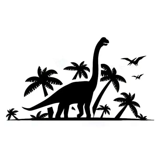 Dinosaurus Wallsticker Langhals Brachiosaurus 42x74cm