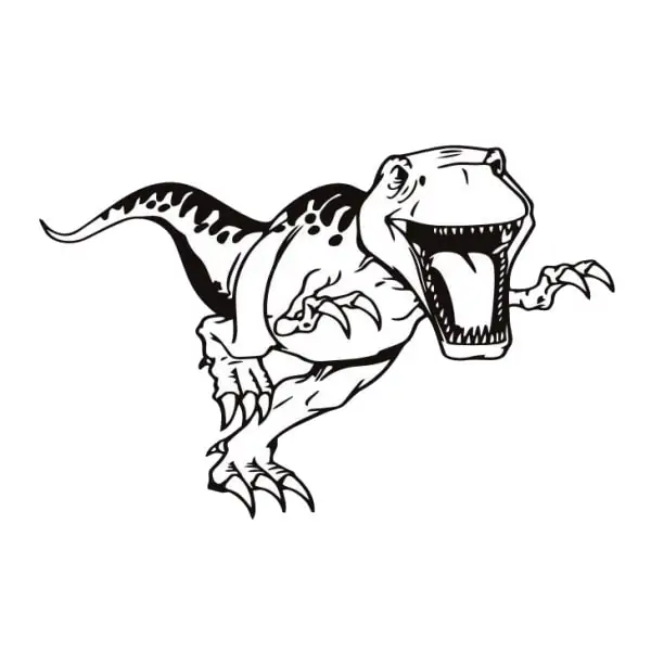 Dinosaurus Wallsticker T - Rex Kommer 57x63cm