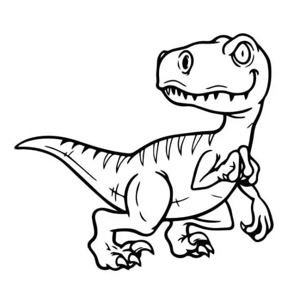 Dinosaurus Wallsticker Velociraptor Baby 58x61cm