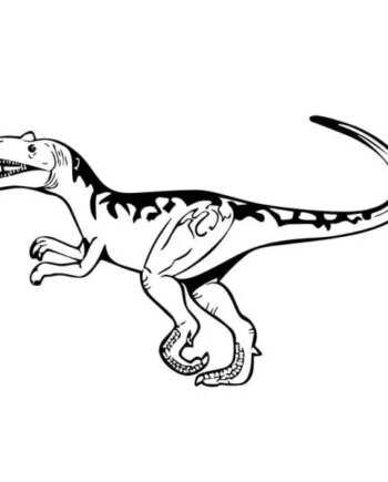Dinosaurus   Wallsticker    Velociraptor    39x57cm