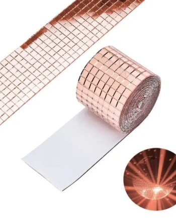 Diy   Spejlvæg    Selvklæbende   Mini - Mosaikfliser   I   ægte   Glas    Mål :  4x30cm    Rosegold
