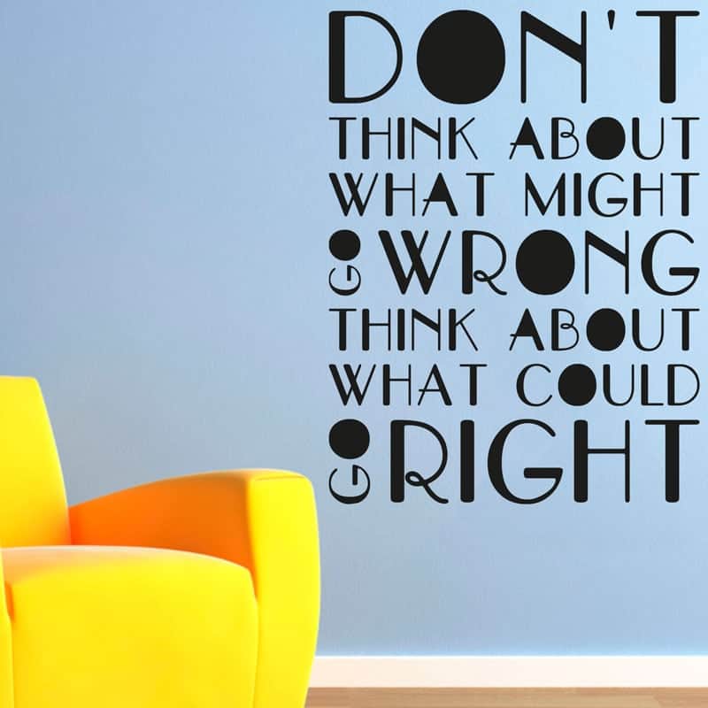 Don   T   Think   Wallsticker