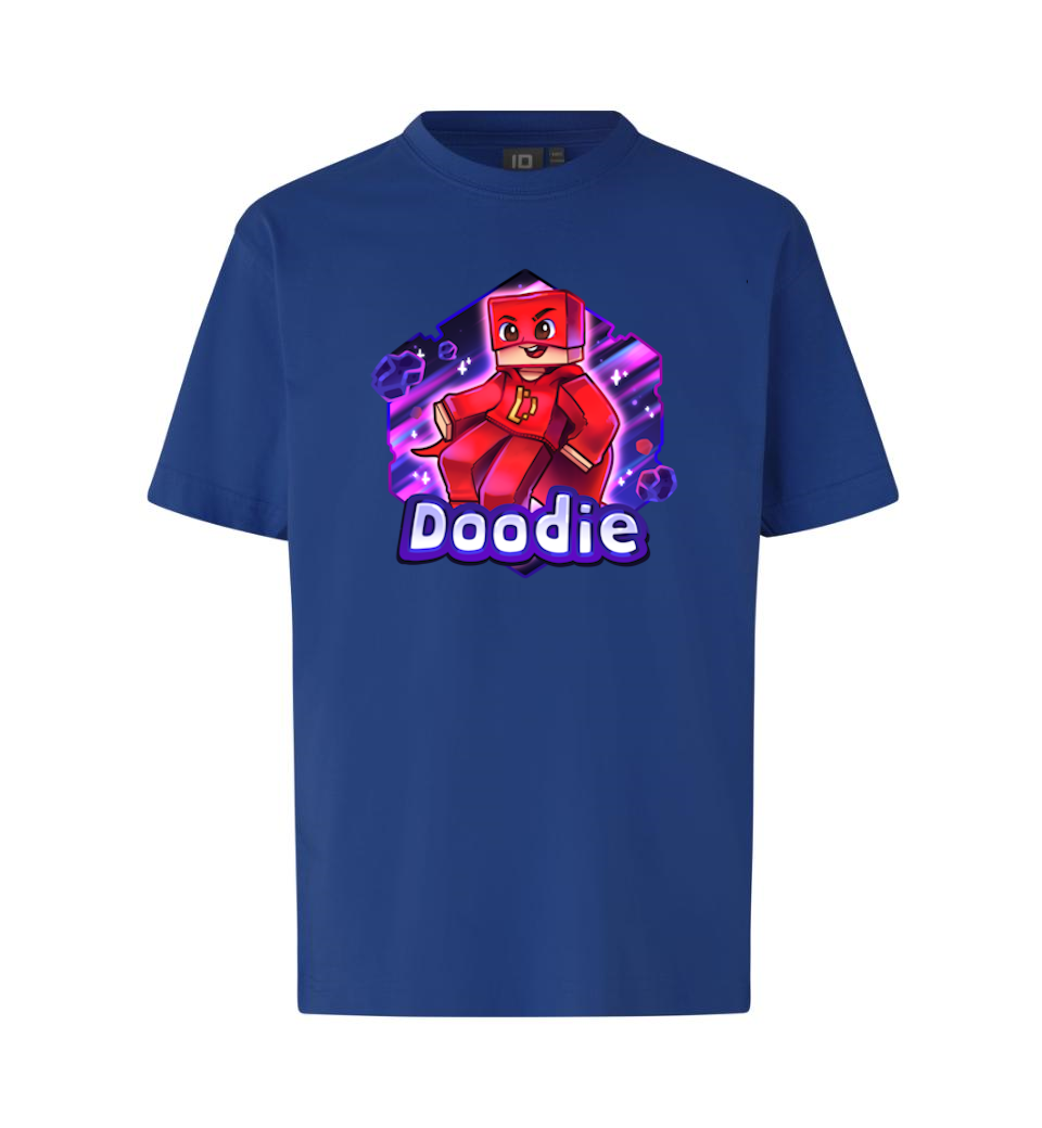Doodie   Tee   Blå   T - Shirt   Geekd   Dk