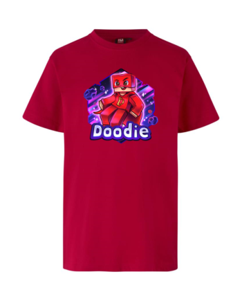 Doodie   Tee   Rød   T - Shirt   Geekd   Dk