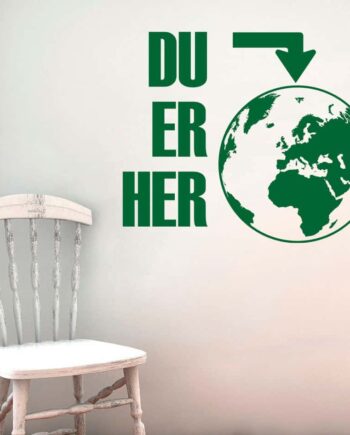 Du   Er   Her   Jorden   Wallsticker