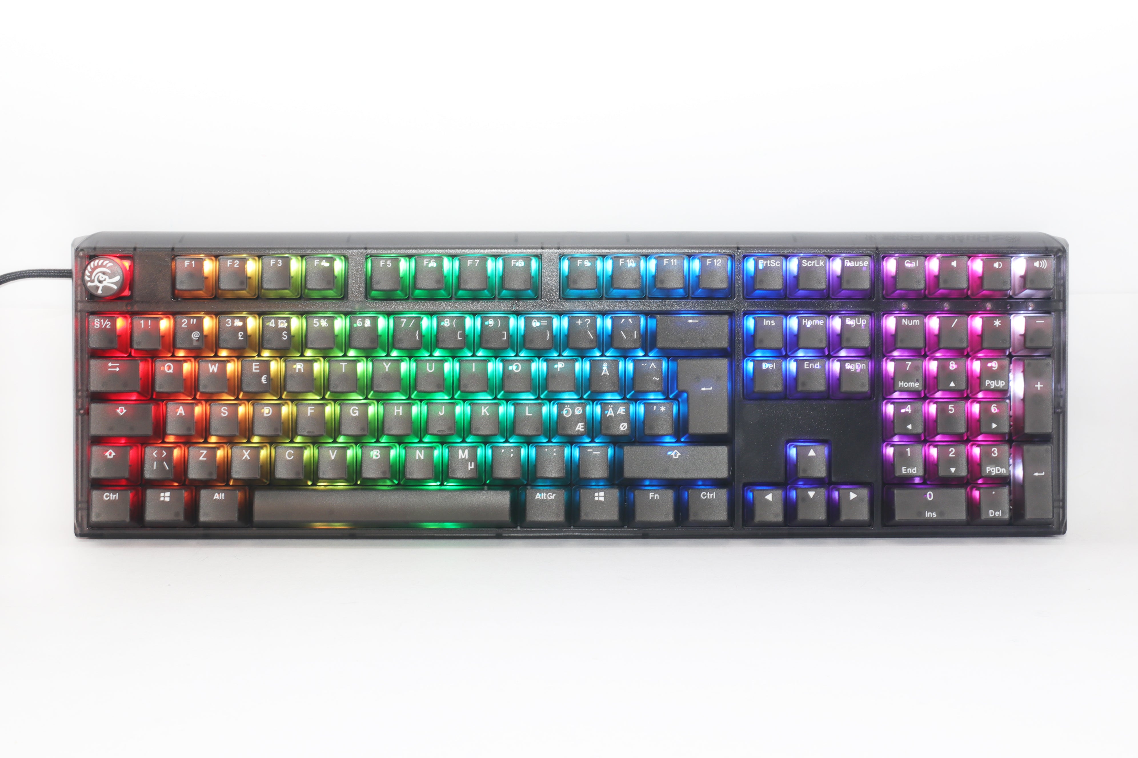 Ducky   One       Aura   Black   Nordic   Tkl   Cherry   Brown   Rgb