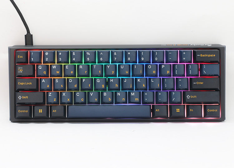 Ducky   One       Pro   Nazca   Line   Mini   60    Silver   Speed   Rgb