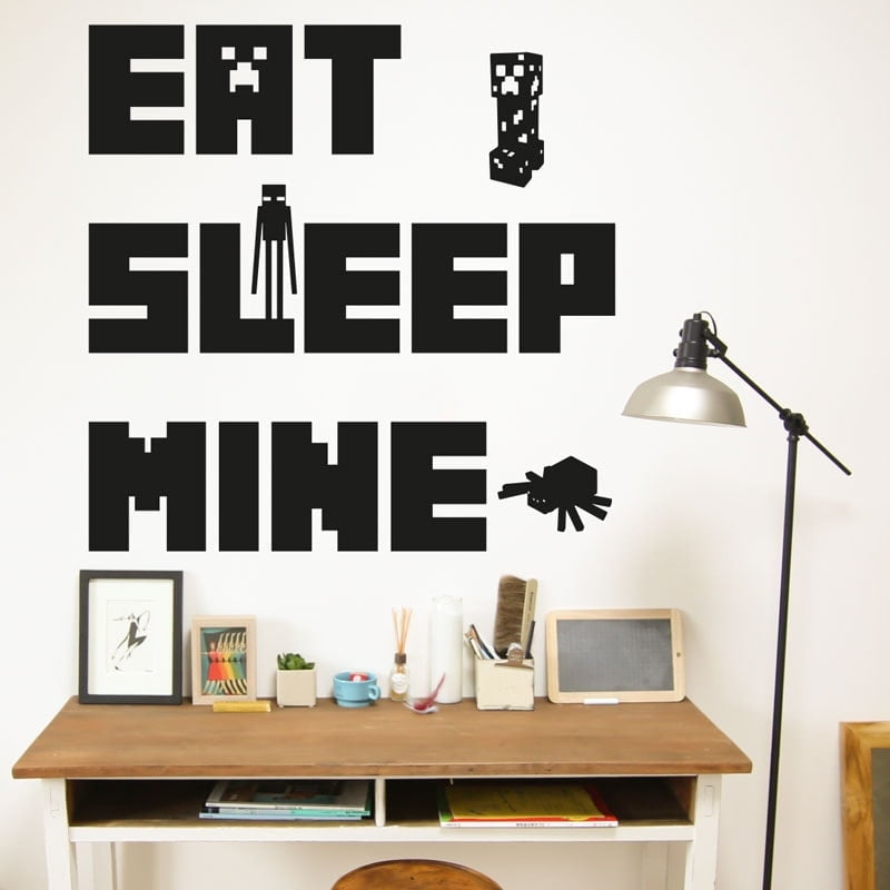 Eat   Sleep   Mine   Wallsticker