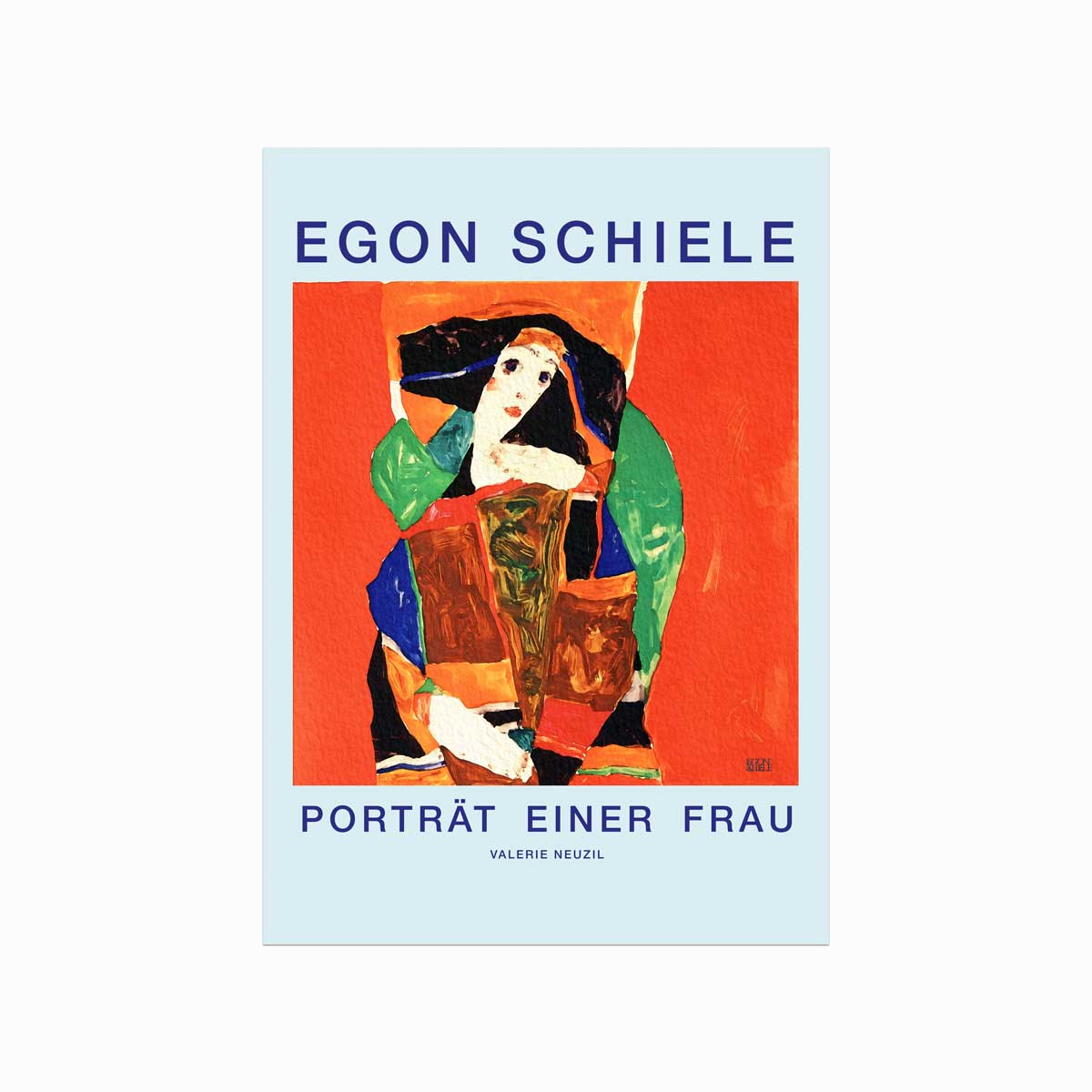 Egon Schiele Porträt Einer Frau