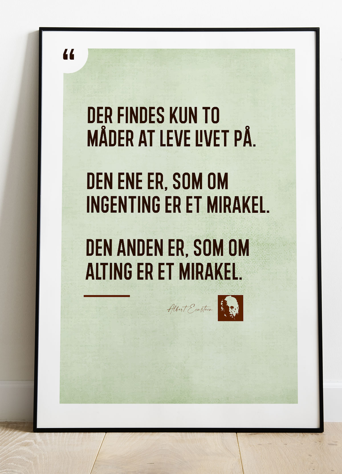 Einstein - Mirakel - Citatplakat   21   X   29        A4    Kr    199  -