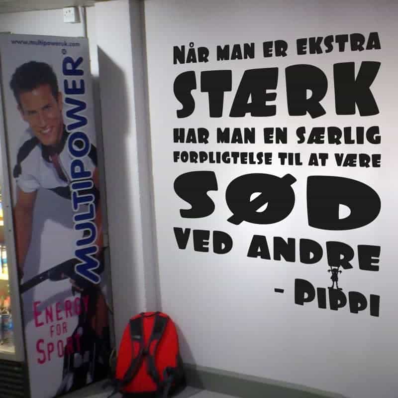 Ekstra   Stærk   Wallsticker