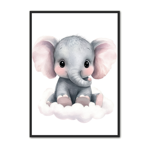 Elefant   Plakat   21   Blid   Drøm   Børneplakat