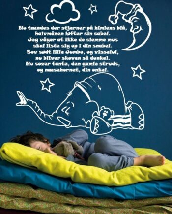 Elefantens   Vuggevise   Wallsticker