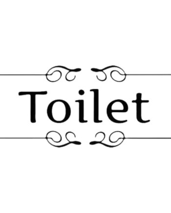 Lille   Elegant   Retro   Toilet   Skilt    28x10cm