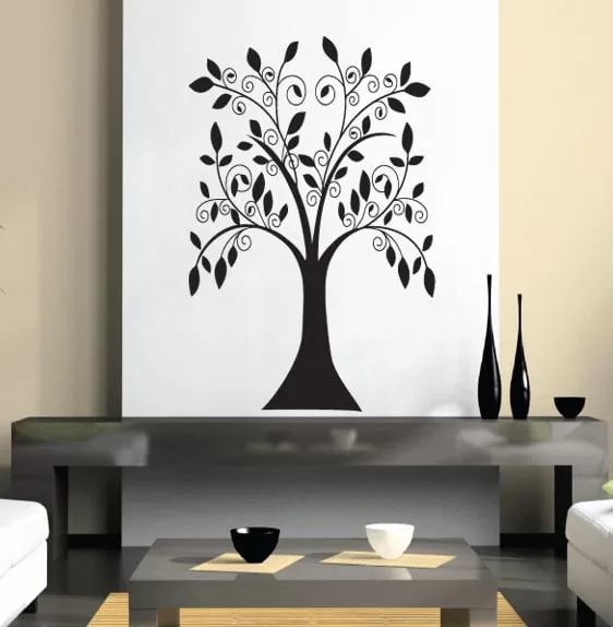 Elegant Træ Wallsticker