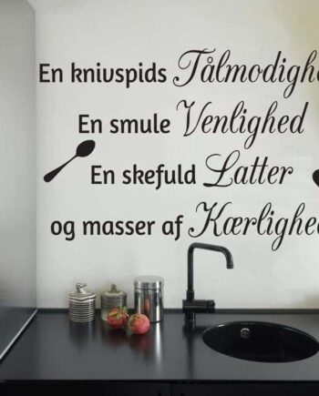 En   Knivspids   Tålmodighed   Wallsticker