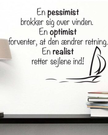 En   Pessimist   Wallsticker