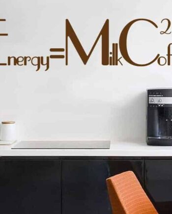 Energy     Milk   Coffe   Wallsticker