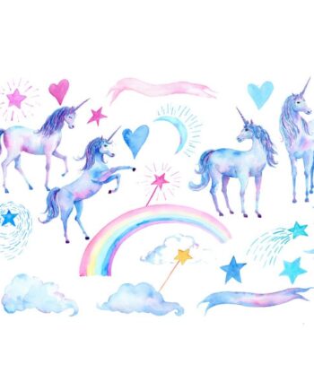 Enhjørning   Wallsticker        Virkelig   Flotte   Enhjørninger