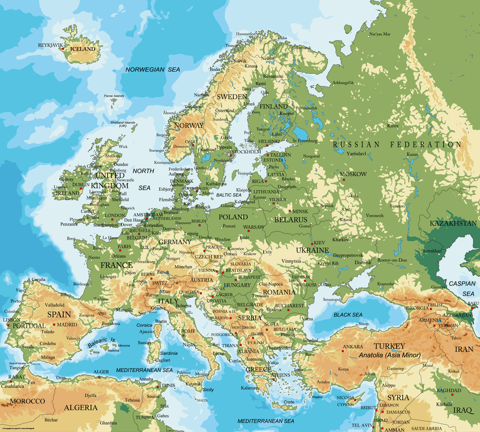 Europakort   Af   Illux