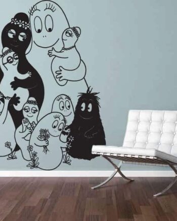 Familien   Barbapapa   Wallsticker